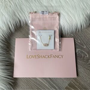🎀✨KENDRA SCOTT x LOVESHACKFANCY Elisa Double-Sided Necklace